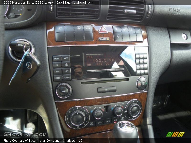 Capri Blue Metallic / Black 2006 Mercedes-Benz C 280 Luxury