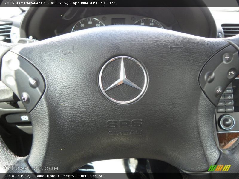 Capri Blue Metallic / Black 2006 Mercedes-Benz C 280 Luxury