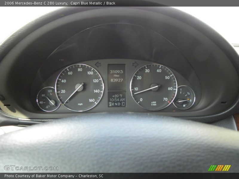 Capri Blue Metallic / Black 2006 Mercedes-Benz C 280 Luxury