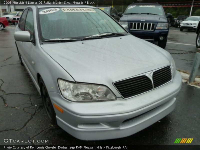 Munich Silver Metallic / Black 2003 Mitsubishi Lancer OZ Rally