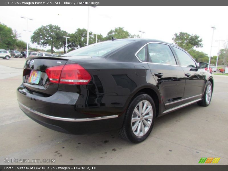 Black / Cornsilk Beige 2012 Volkswagen Passat 2.5L SEL