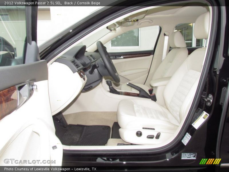 Black / Cornsilk Beige 2012 Volkswagen Passat 2.5L SEL