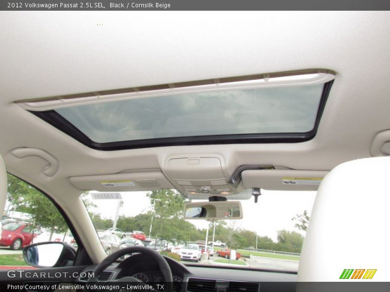 Black / Cornsilk Beige 2012 Volkswagen Passat 2.5L SEL