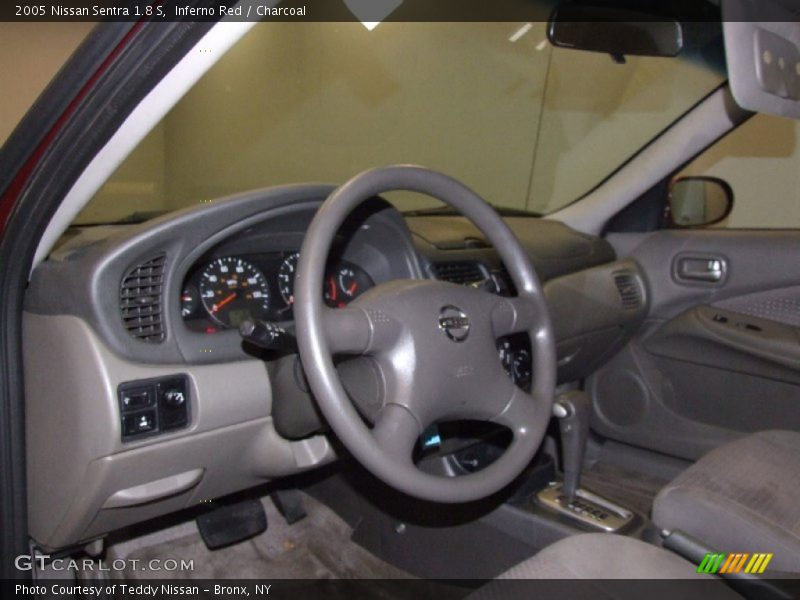 Inferno Red / Charcoal 2005 Nissan Sentra 1.8 S