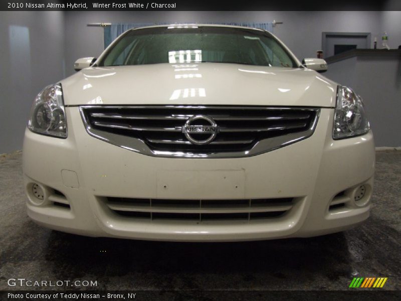 Winter Frost White / Charcoal 2010 Nissan Altima Hybrid