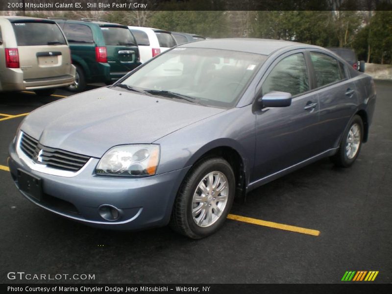 Still Blue Pearl / Gray 2008 Mitsubishi Galant ES