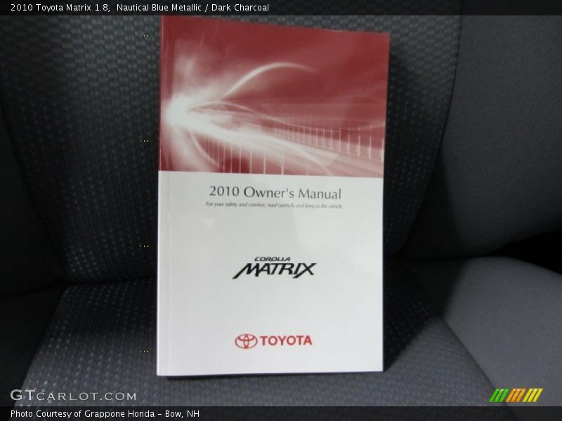 Nautical Blue Metallic / Dark Charcoal 2010 Toyota Matrix 1.8