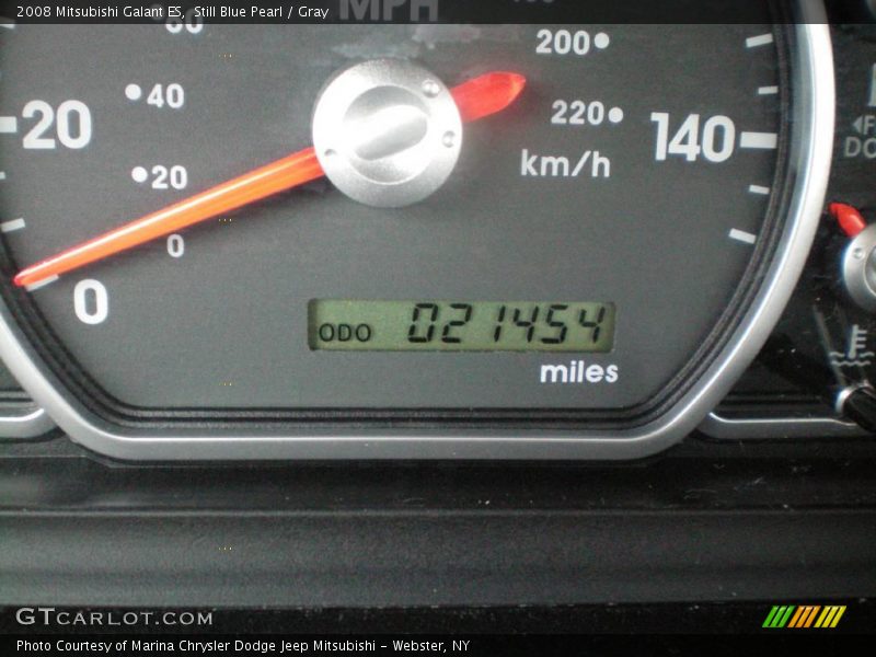 Still Blue Pearl / Gray 2008 Mitsubishi Galant ES