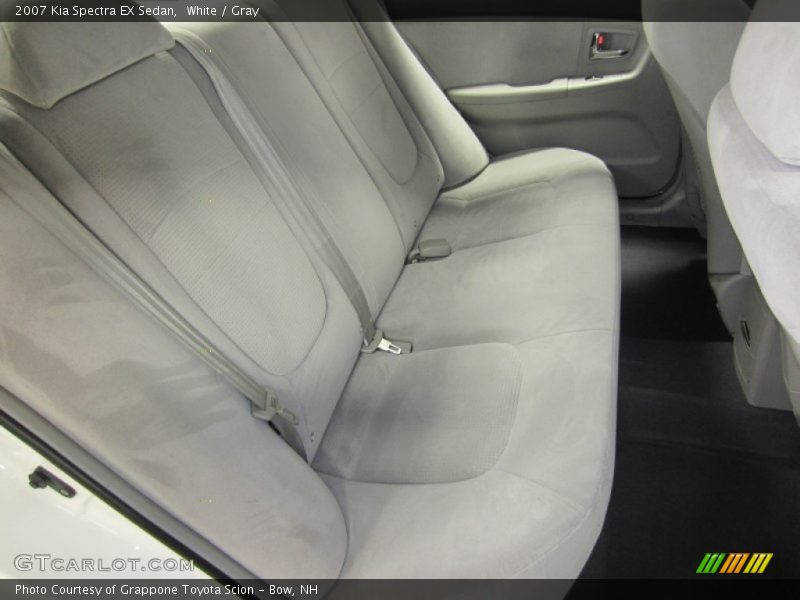 White / Gray 2007 Kia Spectra EX Sedan