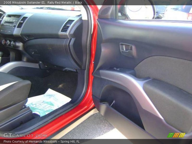 Rally Red Metallic / Black 2008 Mitsubishi Outlander ES