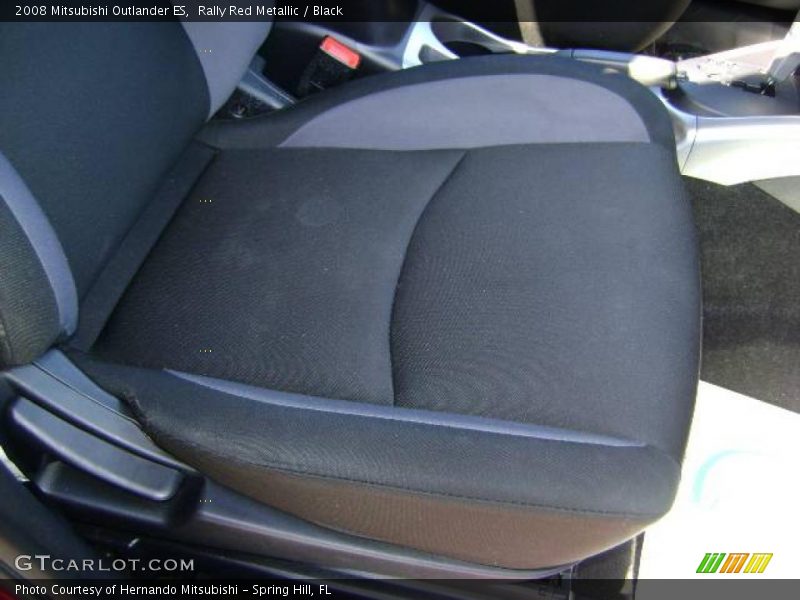 Rally Red Metallic / Black 2008 Mitsubishi Outlander ES