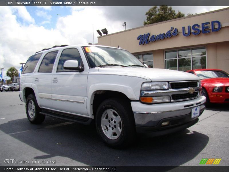 Summit White / Tan/Neutral 2005 Chevrolet Tahoe LT