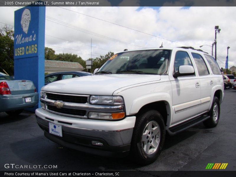 Summit White / Tan/Neutral 2005 Chevrolet Tahoe LT