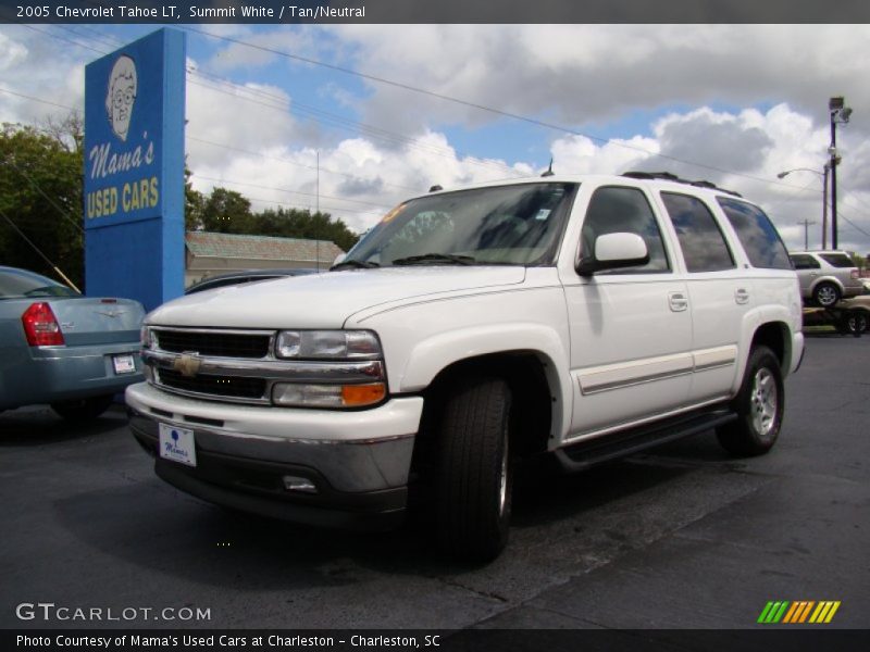 Summit White / Tan/Neutral 2005 Chevrolet Tahoe LT