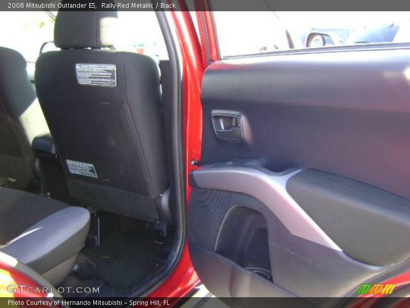 Rally Red Metallic / Black 2008 Mitsubishi Outlander ES