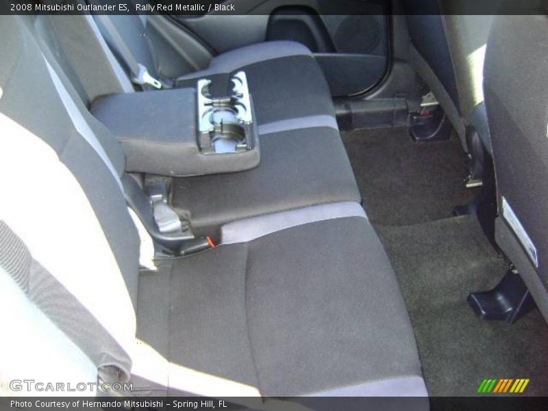 Rally Red Metallic / Black 2008 Mitsubishi Outlander ES
