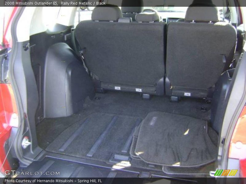 Rally Red Metallic / Black 2008 Mitsubishi Outlander ES