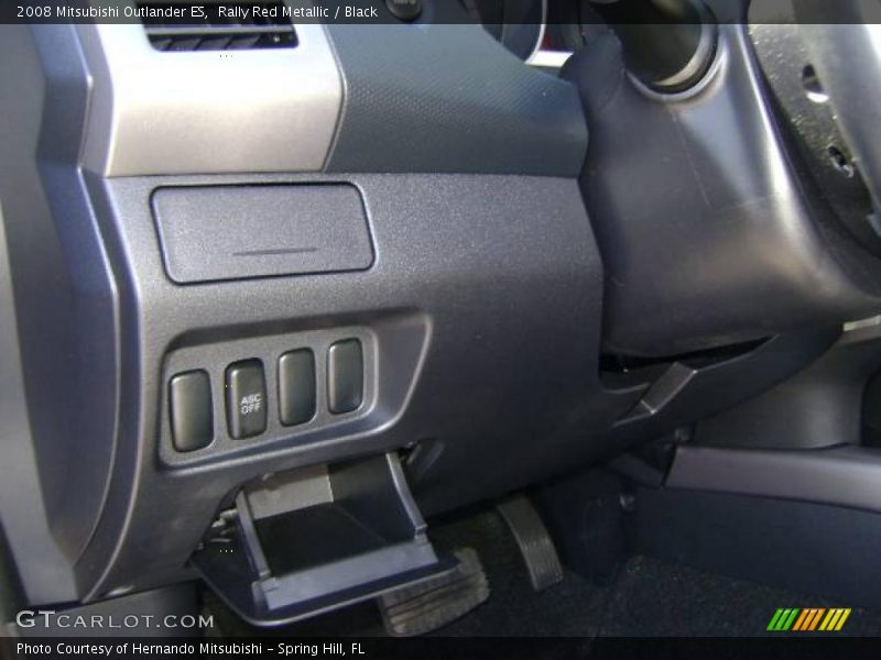 Rally Red Metallic / Black 2008 Mitsubishi Outlander ES