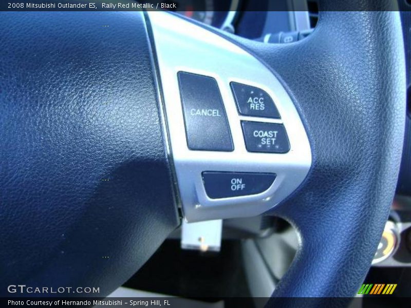 Rally Red Metallic / Black 2008 Mitsubishi Outlander ES