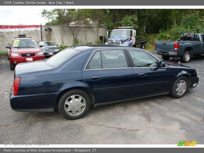 Blue Chip / Black 2005 Cadillac DeVille Sedan