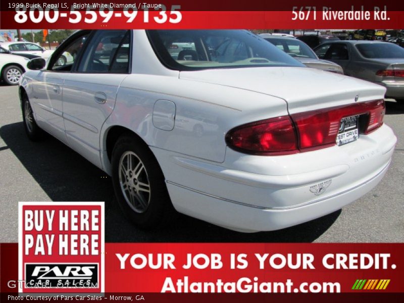 Bright White Diamond / Taupe 1999 Buick Regal LS