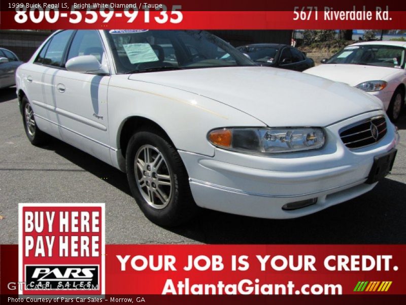 Bright White Diamond / Taupe 1999 Buick Regal LS