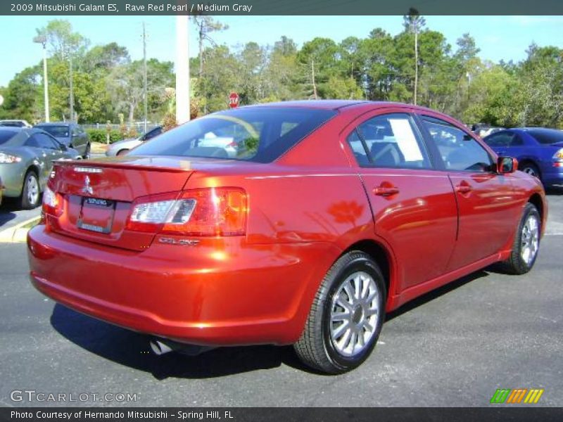Rave Red Pearl / Medium Gray 2009 Mitsubishi Galant ES