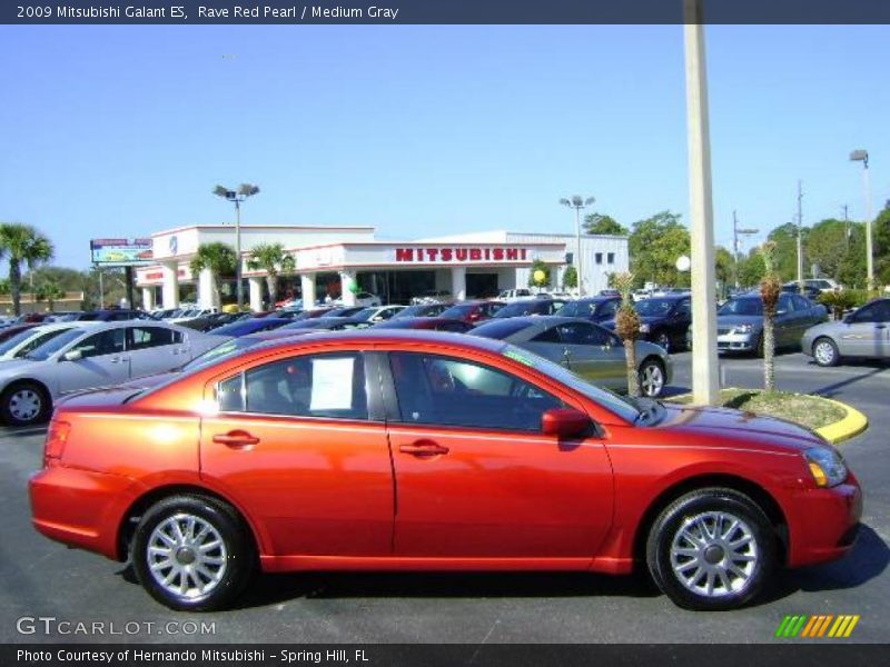 Rave Red Pearl / Medium Gray 2009 Mitsubishi Galant ES