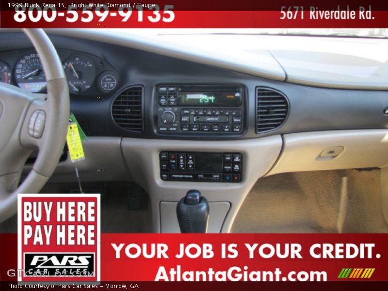 Bright White Diamond / Taupe 1999 Buick Regal LS