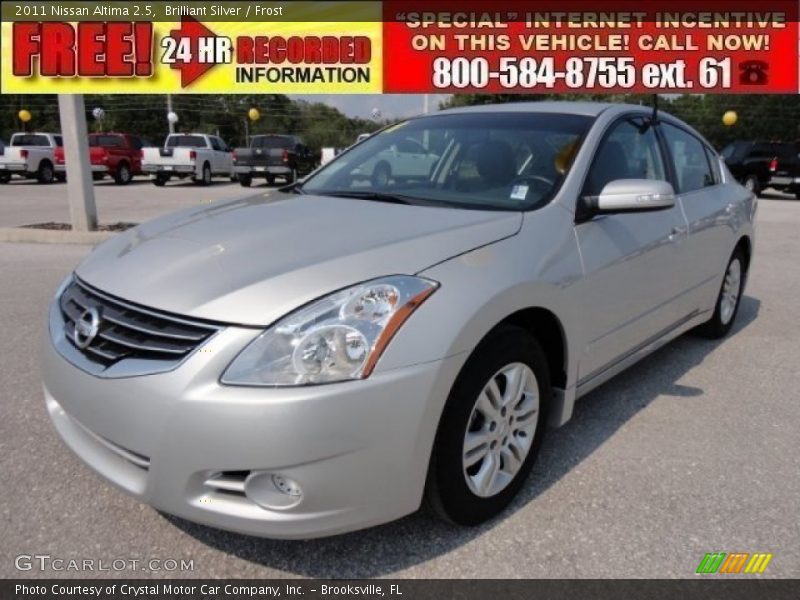 Brilliant Silver / Frost 2011 Nissan Altima 2.5