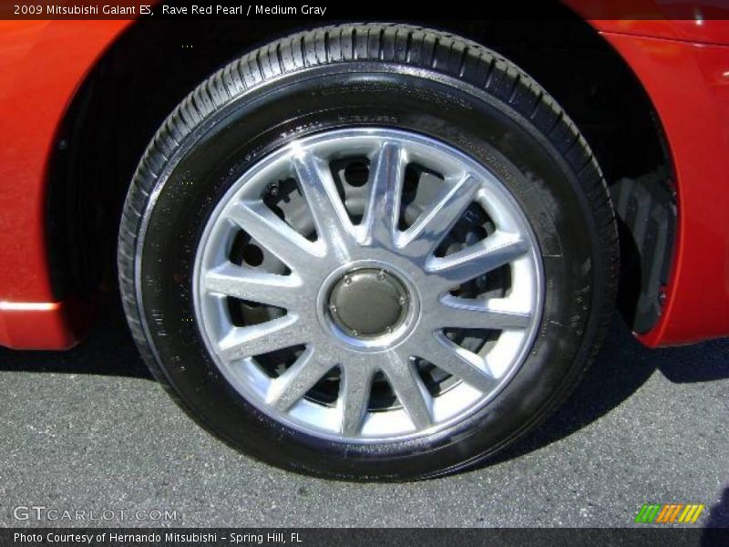 Rave Red Pearl / Medium Gray 2009 Mitsubishi Galant ES