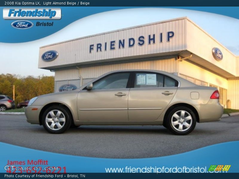 Light Almond Beige / Beige 2008 Kia Optima LX