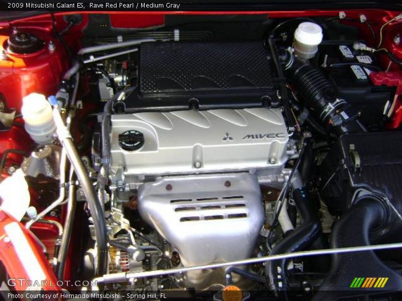 Rave Red Pearl / Medium Gray 2009 Mitsubishi Galant ES