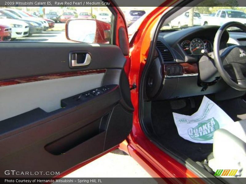Rave Red Pearl / Medium Gray 2009 Mitsubishi Galant ES