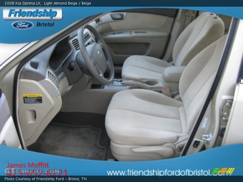 Light Almond Beige / Beige 2008 Kia Optima LX