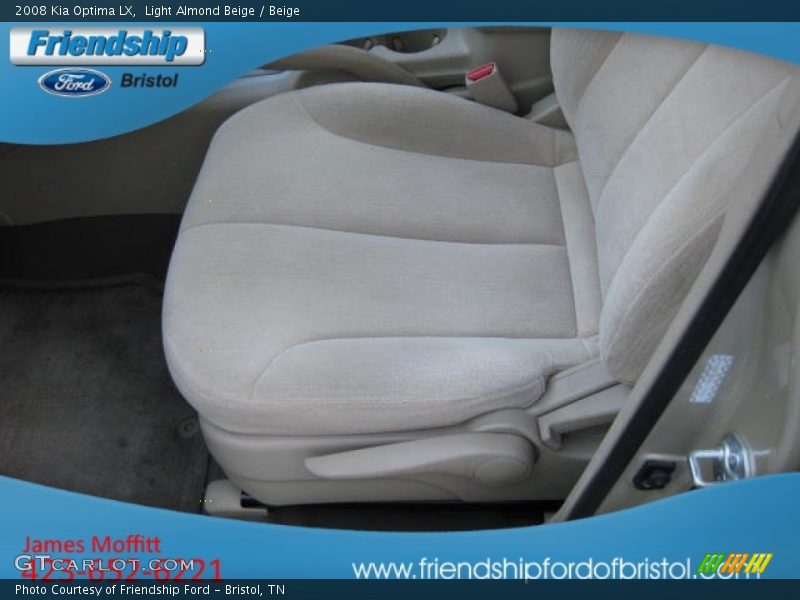 Light Almond Beige / Beige 2008 Kia Optima LX