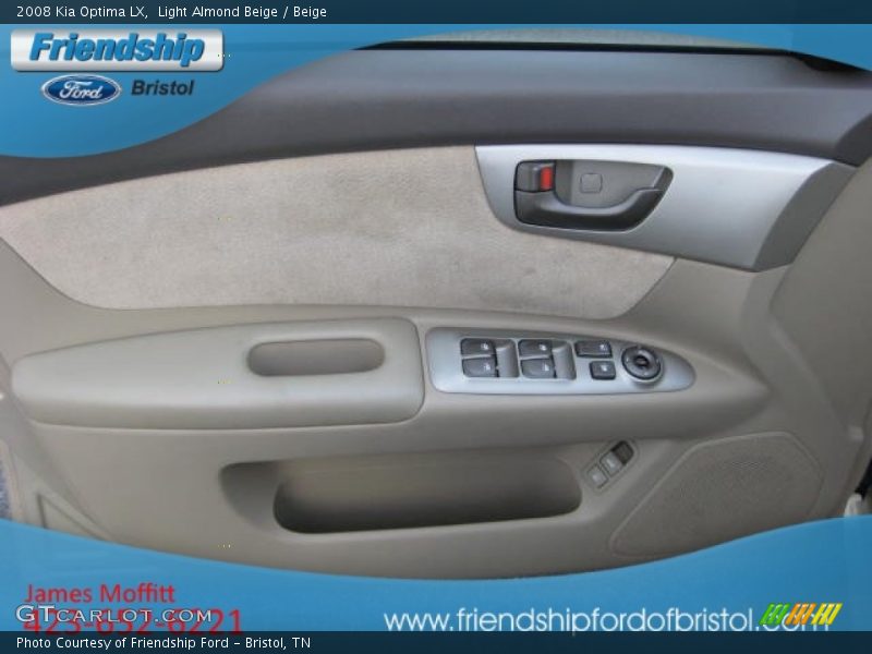 Light Almond Beige / Beige 2008 Kia Optima LX
