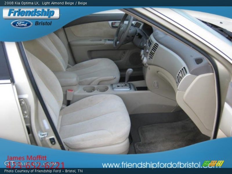 Light Almond Beige / Beige 2008 Kia Optima LX