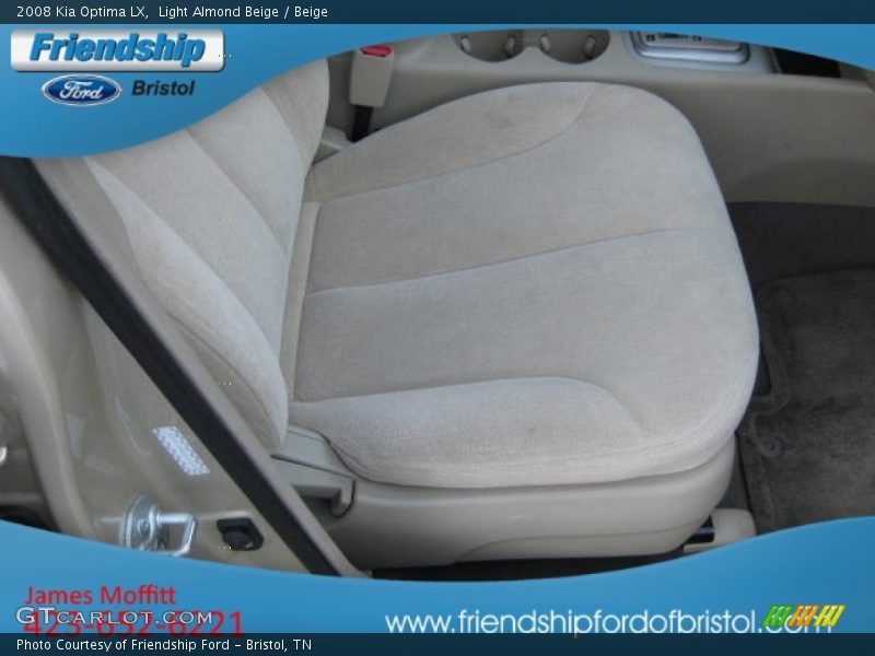 Light Almond Beige / Beige 2008 Kia Optima LX