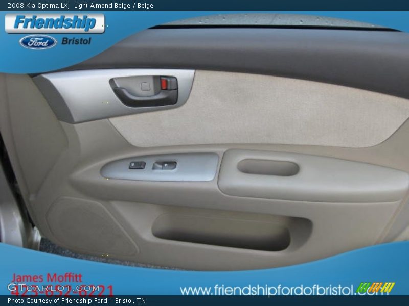 Light Almond Beige / Beige 2008 Kia Optima LX