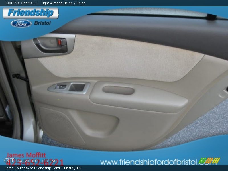 Light Almond Beige / Beige 2008 Kia Optima LX