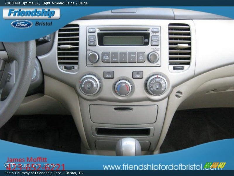 Light Almond Beige / Beige 2008 Kia Optima LX