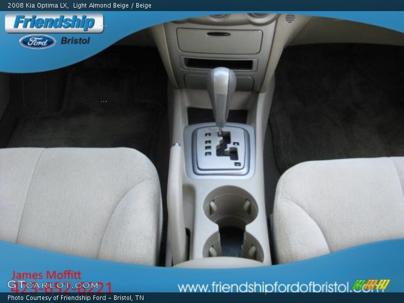 Light Almond Beige / Beige 2008 Kia Optima LX