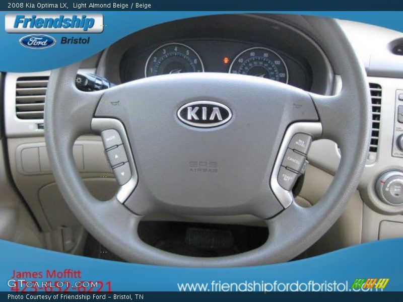 Light Almond Beige / Beige 2008 Kia Optima LX