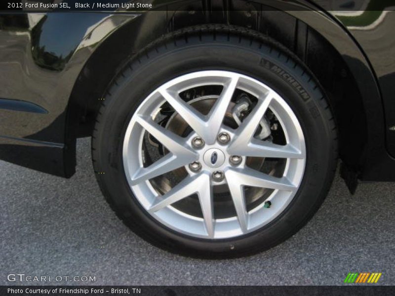 Black / Medium Light Stone 2012 Ford Fusion SEL