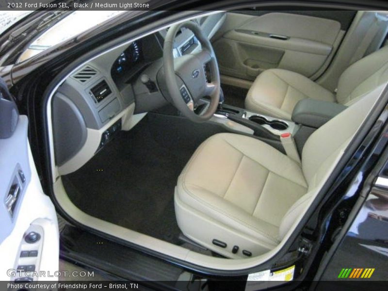 Black / Medium Light Stone 2012 Ford Fusion SEL