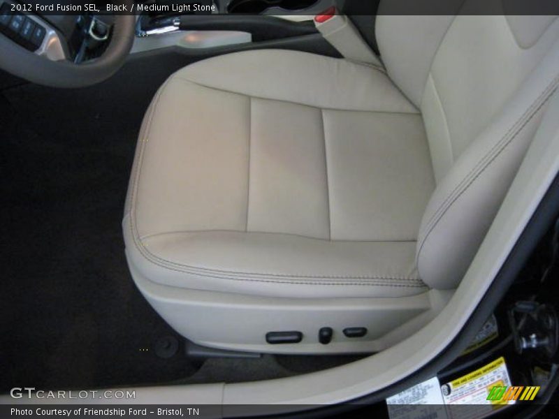 Black / Medium Light Stone 2012 Ford Fusion SEL