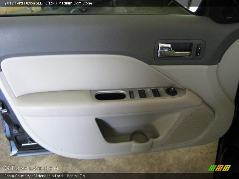 Black / Medium Light Stone 2012 Ford Fusion SEL
