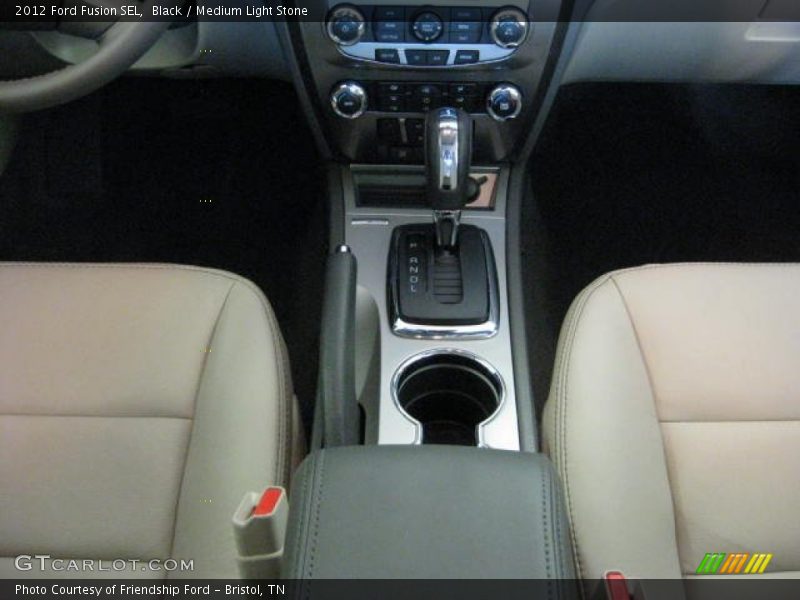 Black / Medium Light Stone 2012 Ford Fusion SEL