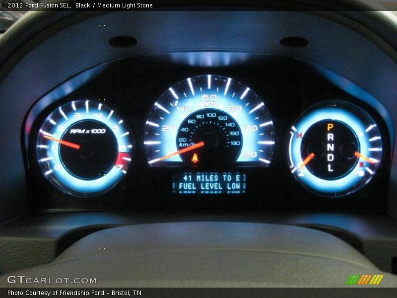 Black / Medium Light Stone 2012 Ford Fusion SEL